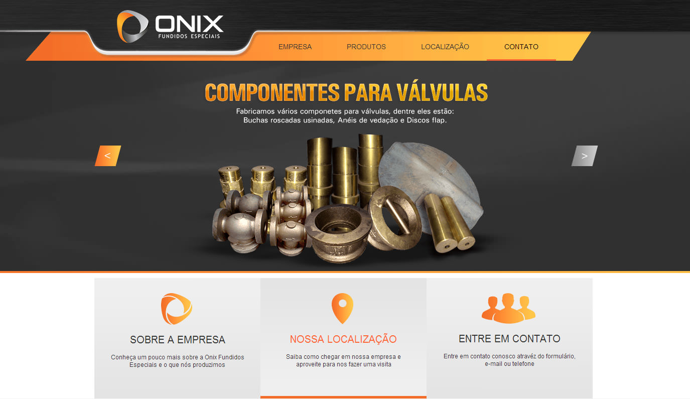 Web Site Onix Fundidos