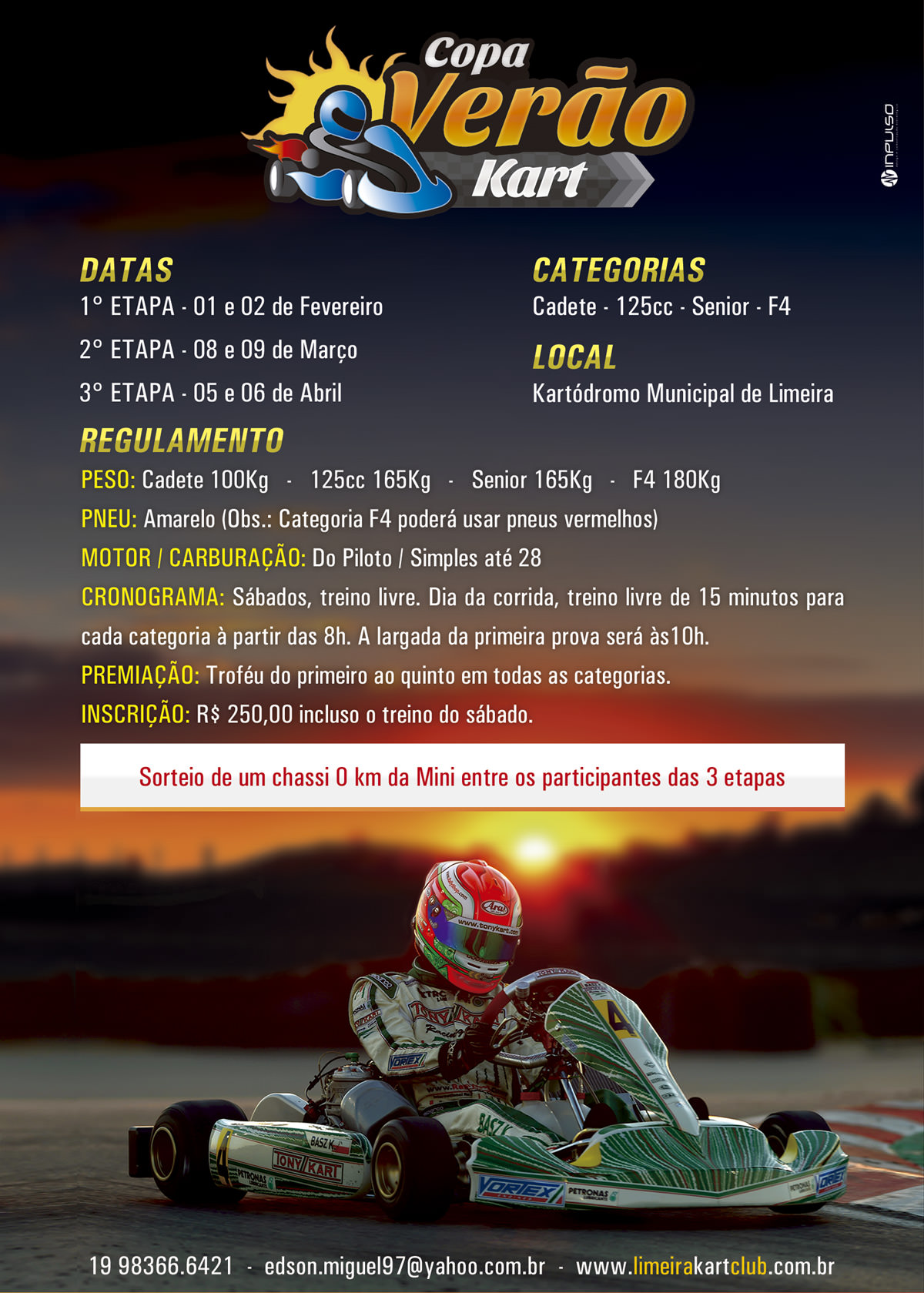 Anuncio Copa Verão de Kart