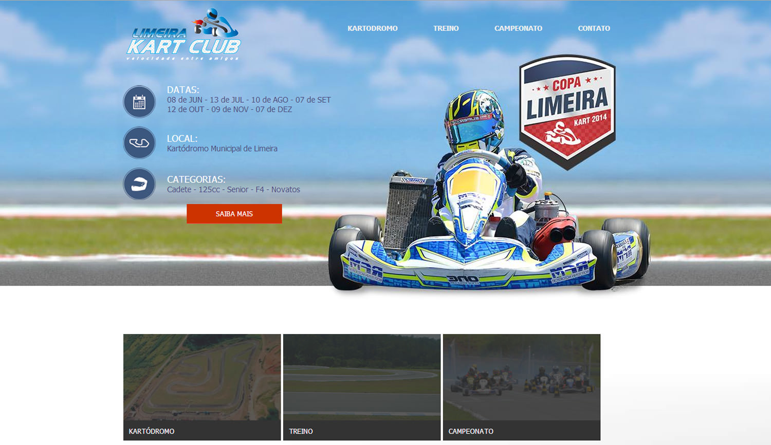 Website Limeira Kart Club