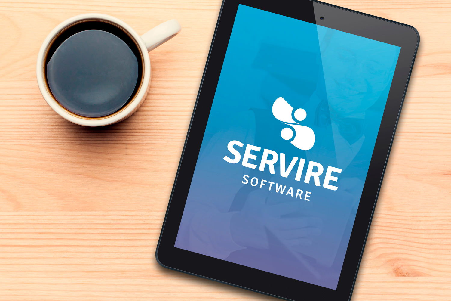 aplicacao tablet logomarca servire software