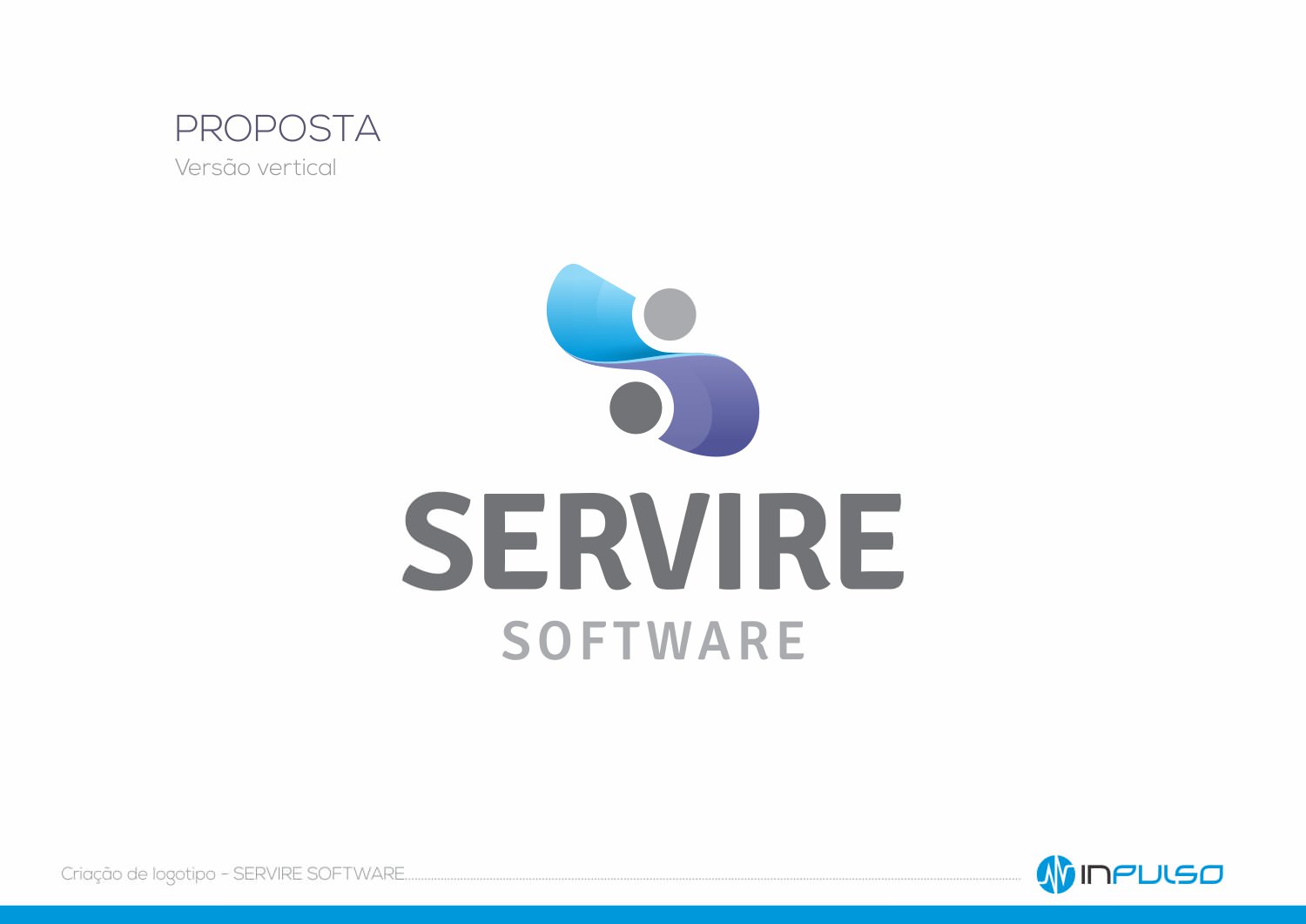 Versão Vertical Logotipo Servire Software